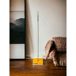 Vtg Hukuba Hoky 24s Carpet Sweeper Vacuum Cleaner Yellow Retro 70s Commercial